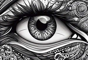 His eye is on the sparrow tattoo idea