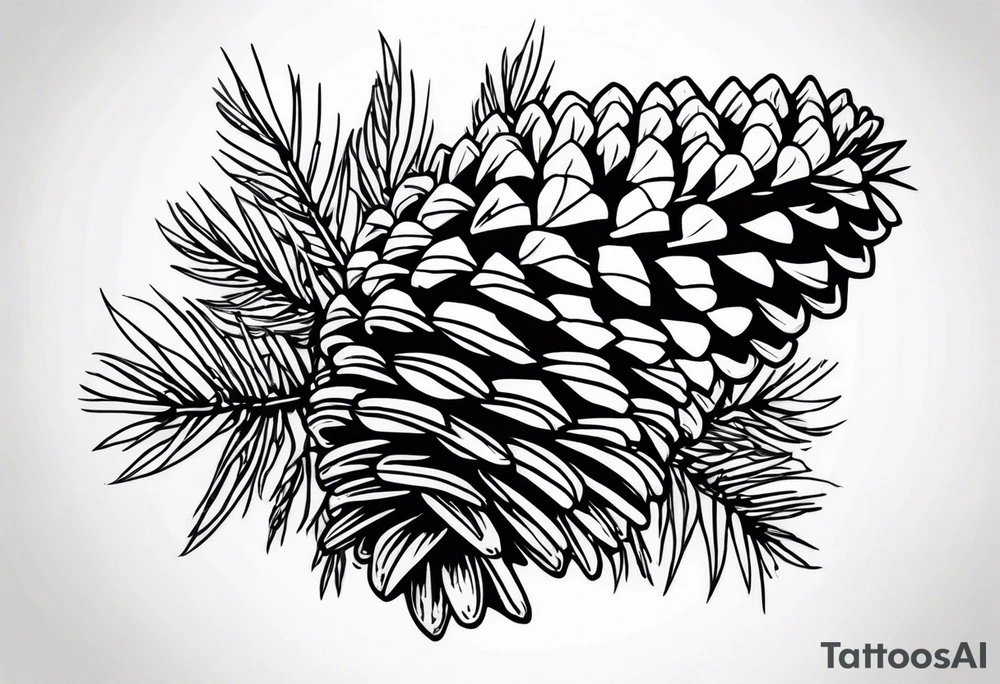 Pine cone tattoo idea
