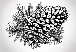 Pine cone tattoo idea