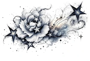 Stars and nebula tattoo idea