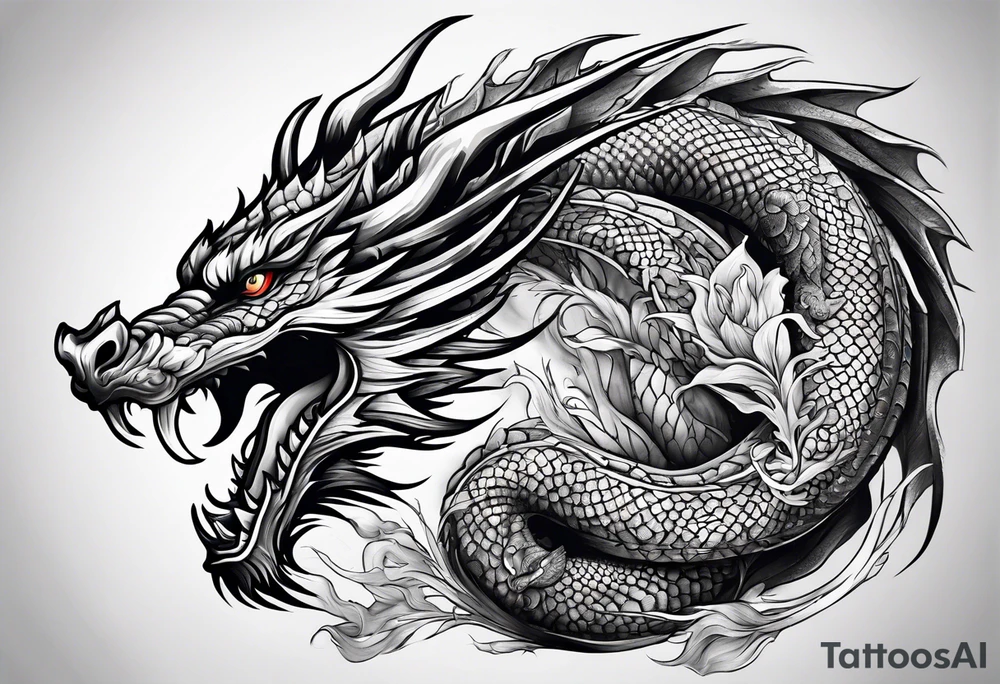 Dragon tattoo idea