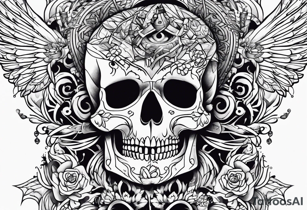 living death tattoo idea