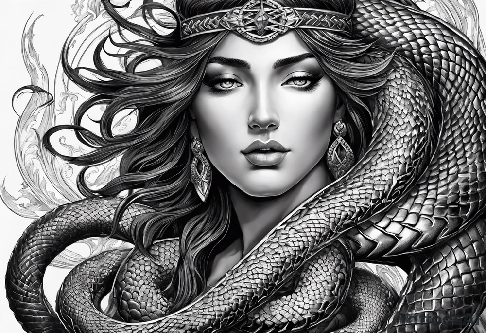 Jesus replied "Behold, I give unto you power to tread on serpents and scorpions, and over all the power of the enemy: and nothing shall by any means hurt you"" tattoo idea