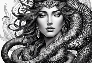 Jesus replied "Behold, I give unto you power to tread on serpents and scorpions, and over all the power of the enemy: and nothing shall by any means hurt you"" tattoo idea