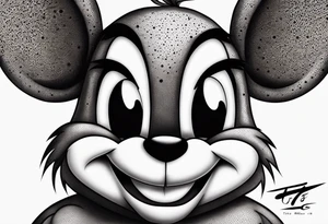 Taz mania the looney tunes character tattoo idea