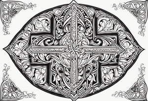 Norwegian cross tattoo idea