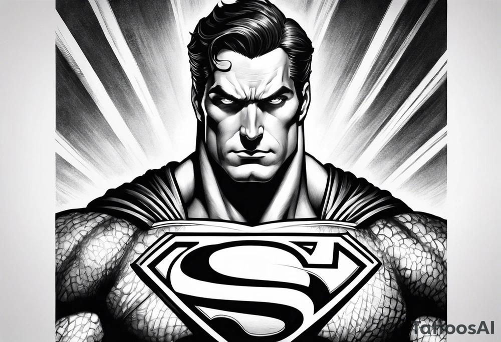 evil superman that will cover up inside of forearm tattoo idea