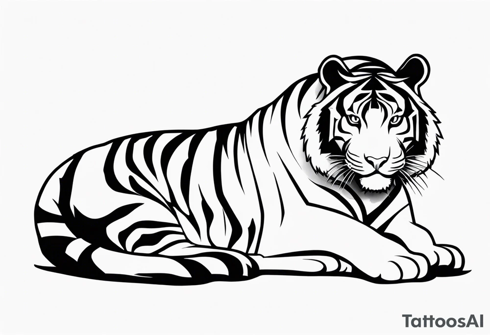 Bold Tiger tattoo idea