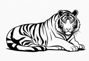 Bold Tiger tattoo idea