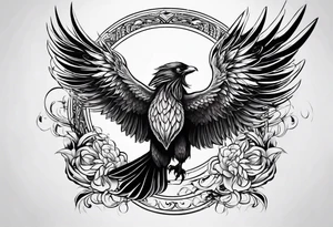 phoenix wings tattoo idea