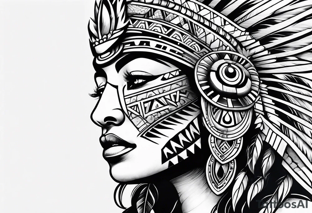 Aztec tattoo idea