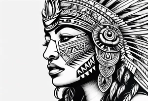 Aztec tattoo idea
