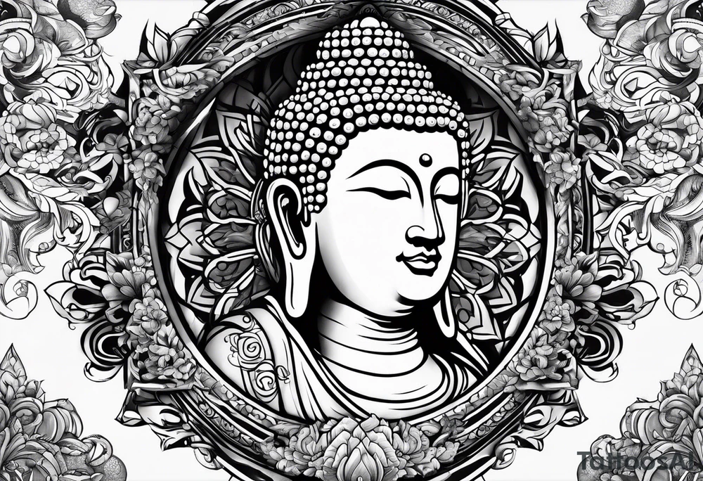 buddha, Jesus tattoo idea