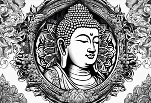 buddha, Jesus tattoo idea
