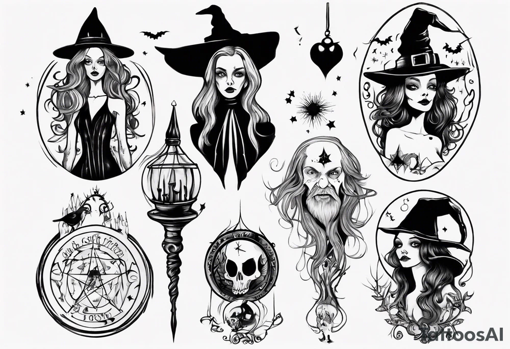 witch tattoo idea