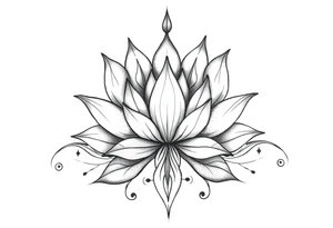 Water lily, earth, air, fire, water, tree, wiccan tattoo idea