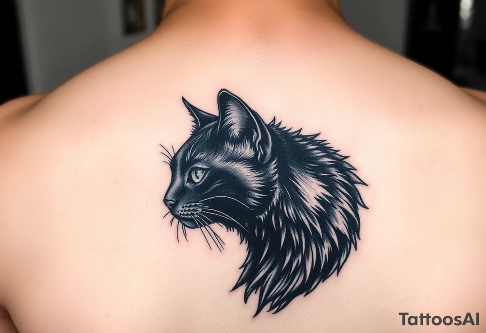 Black Cat tattoo idea