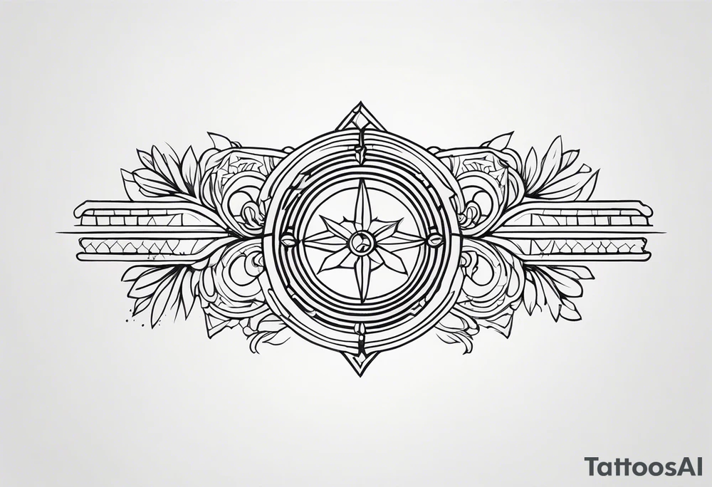 Horizontal Band tattoo idea