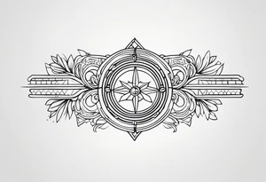 Horizontal Band tattoo idea