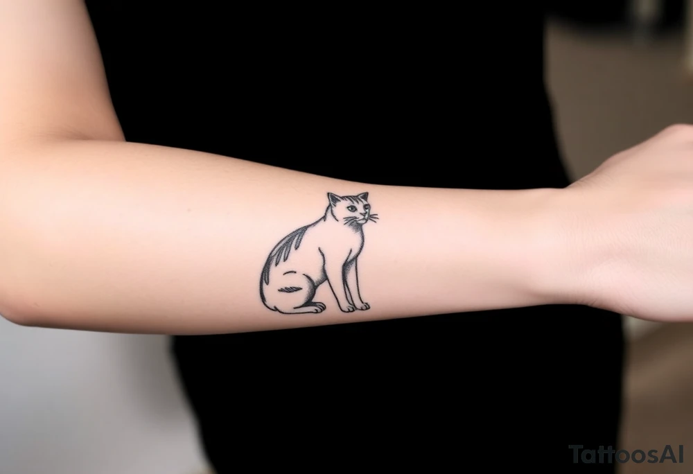 Egyptian cat tattoo idea