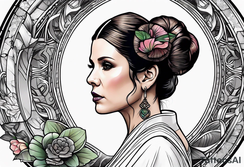 Star Wars Leia tattoo idea