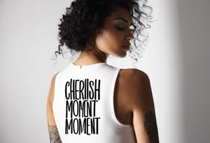 Cherish the Moment tattoo idea