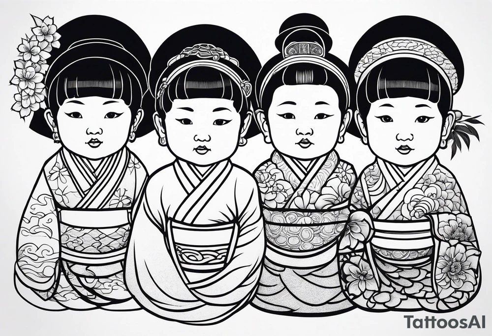 3 TODDLERS tattoo idea