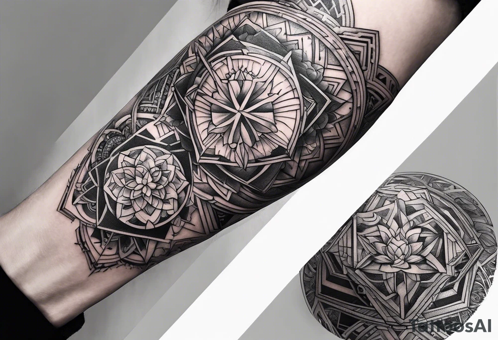 Sleeve on the forearm tattoo idea