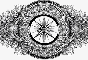 Elemental spiral arm sleeve tattoo idea