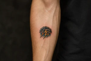 lightning storm tattoo idea