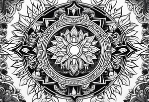 Filipino sun tattoo idea