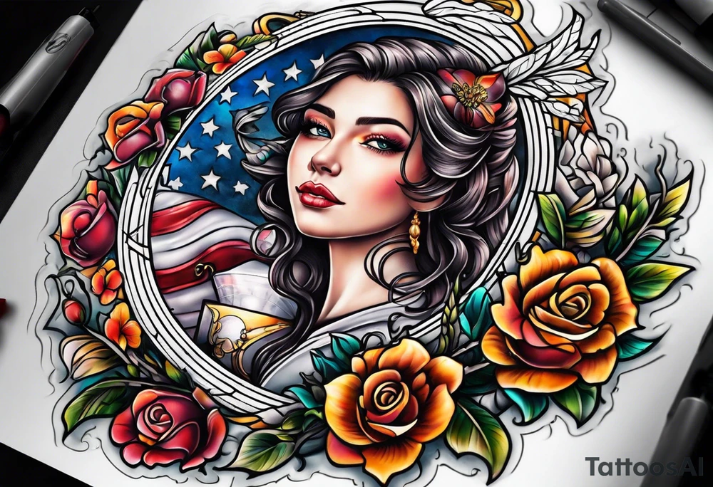 Family memorial tattoo idea