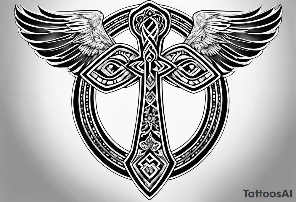 ankh, arm tattoo idea