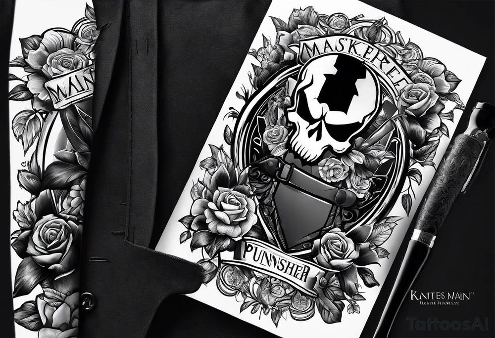 Manners Maketh Man with Punisher emblem tattoo idea