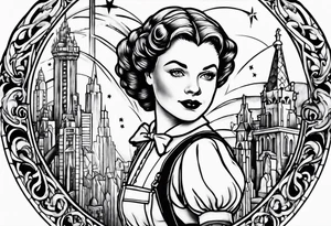 dorothy  from wizard of oz 
walking on 42nd street tattoo idea