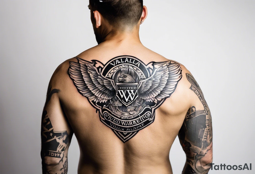 Wounded warrior valhalla tattoo idea