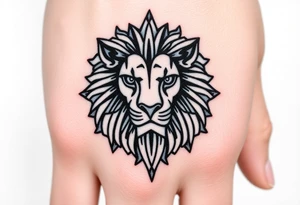 Lion made of gears tattoo idea