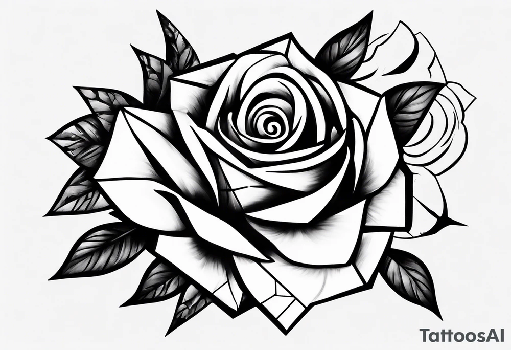 Dancing 
off a rose tattoo idea