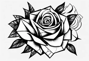 Dancing 
off a rose tattoo idea