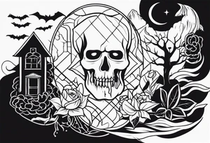 Horror themed tattoo idea