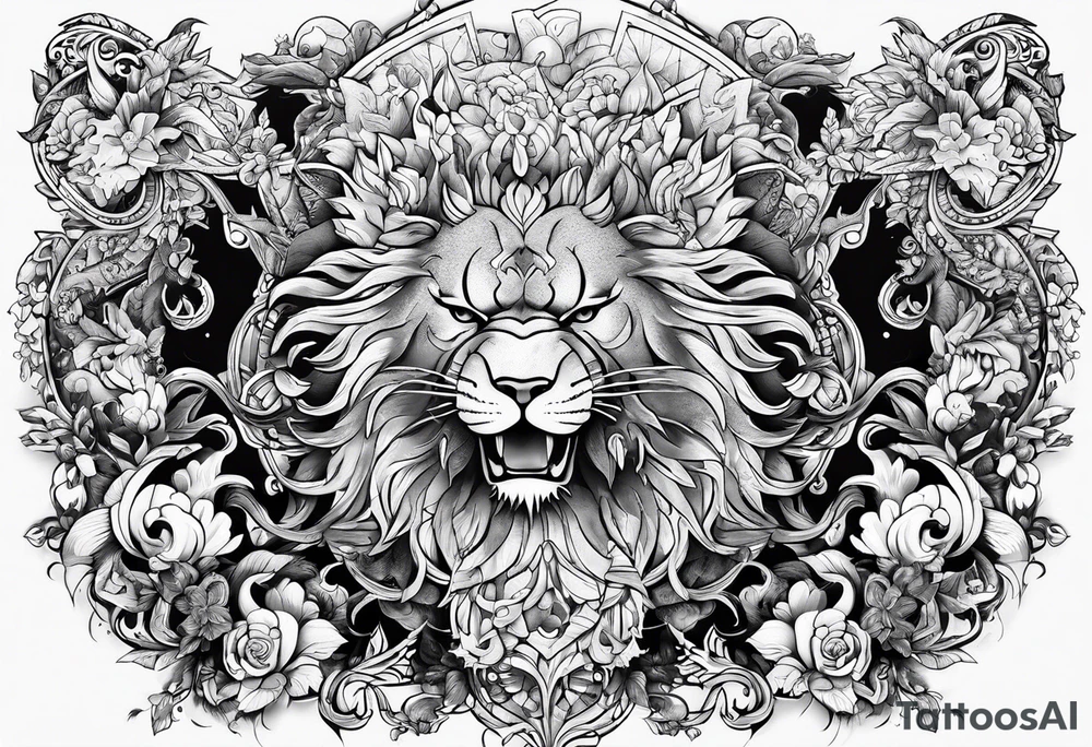 ok change characters with animals tattoo idea