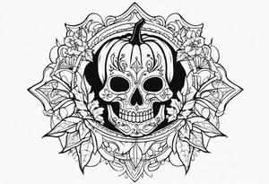 Halloween decor tattoo idea