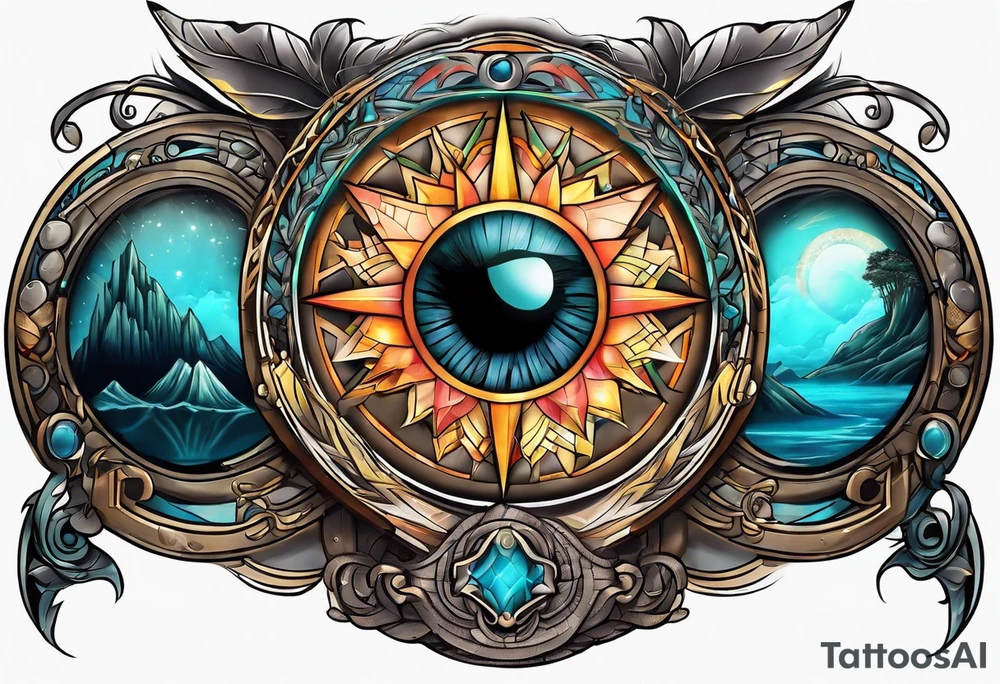 Portal to another world tattoo idea