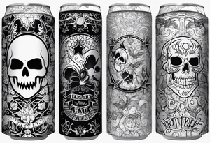 Trick or treat, 20 oz tumbler banner design, candy, minimalist tattoo idea