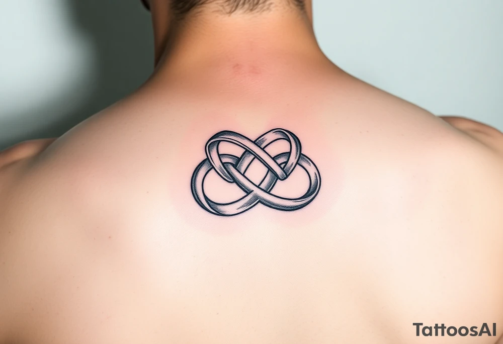 Irish love knot with infinity symbol intertwined tattoo idea
