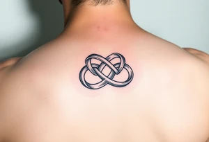 Irish love knot with infinity symbol intertwined tattoo idea