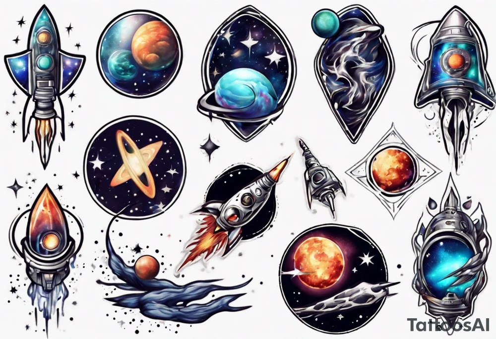 Space tattoo idea