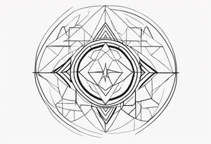 Geometric Shapes tattoo idea