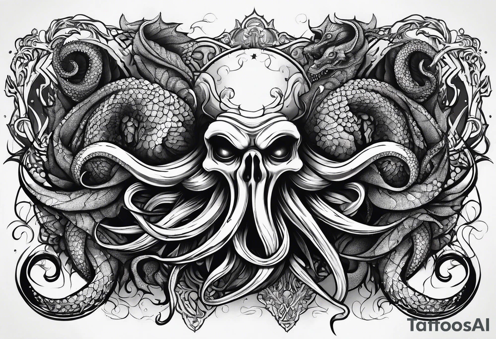 Chthulu forearm tattoo tattoo idea