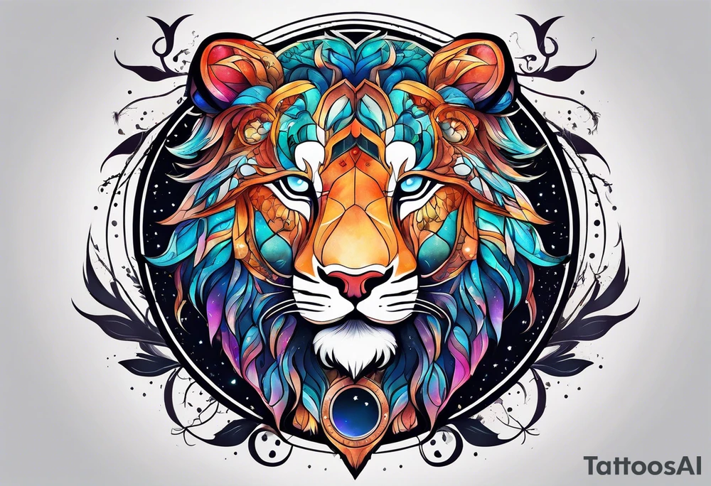 Constellation, animal tattoo idea